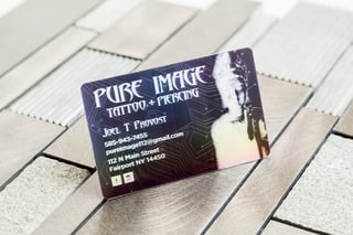 Platinum Business Card Pure Image Tattoo and Piercing